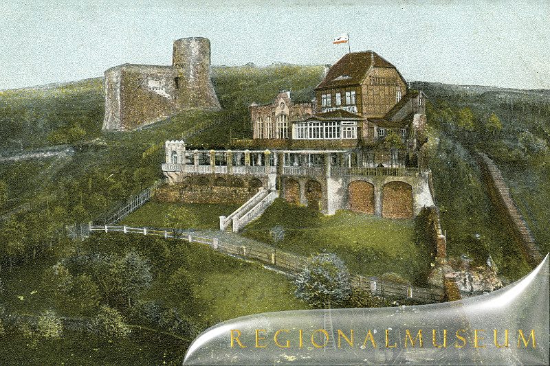 postkarte frankenburg kolonaden um1905 800